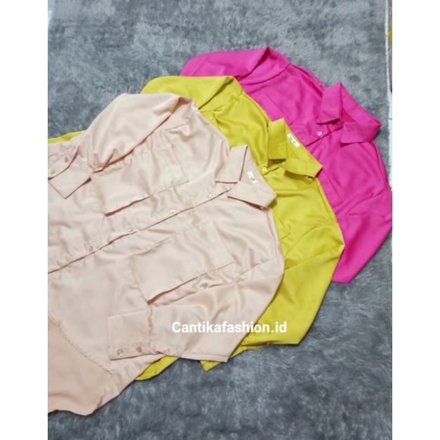 KINAN SHIRT SATIN | KEMEJA SATIN PREMIUM | KEMEJA BASIC