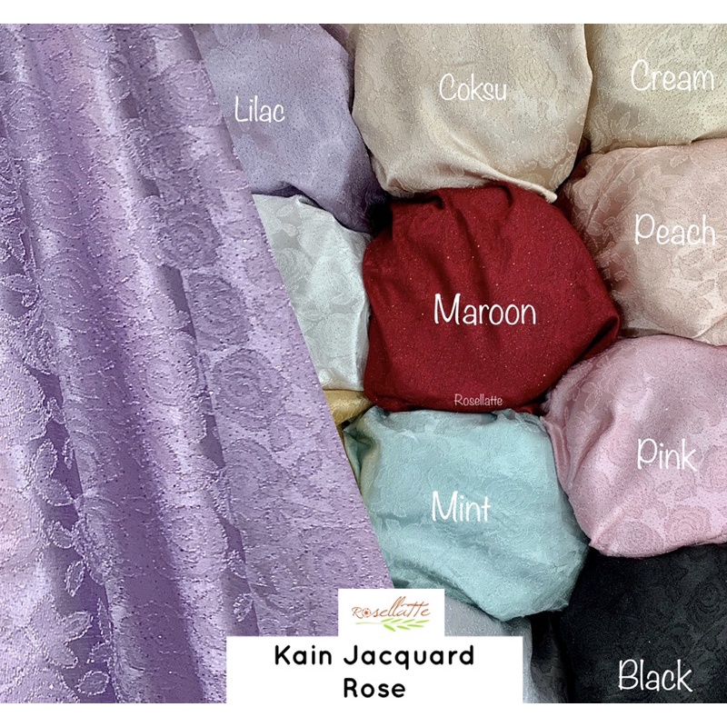 Kain Jacquard Rose Glitter