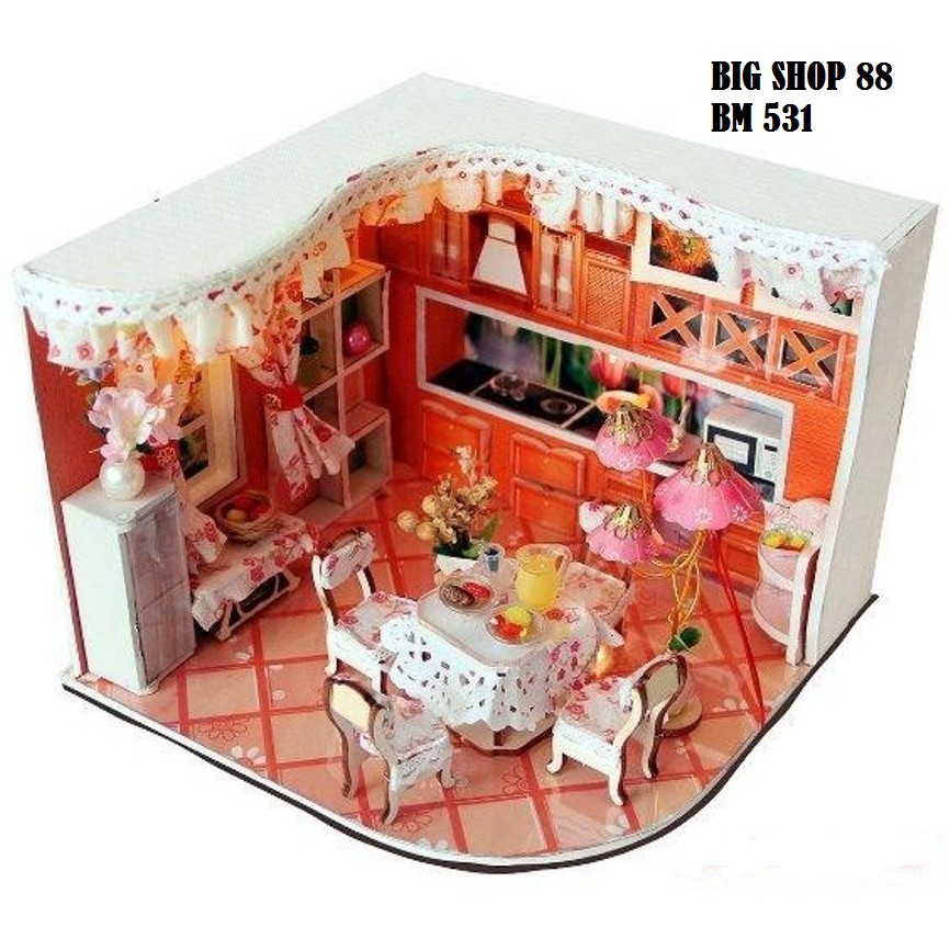 MINIATUR DIY MINIATURE DIY RUMAH MINIATUR DOLLHOUSE 3D RUMAH BONEKA