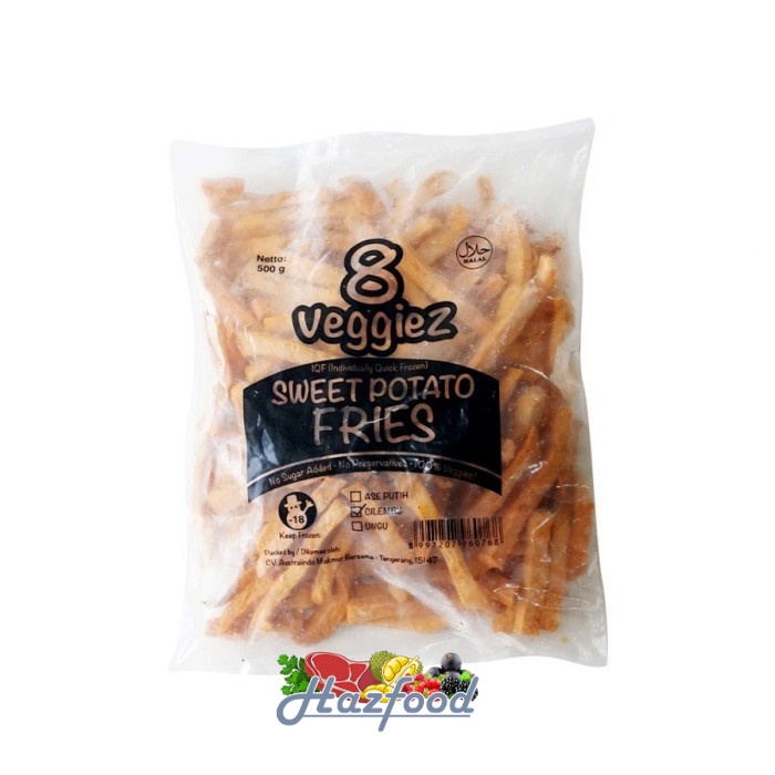 

8 Veggiez IQF Sweet Potato Orange / Ubi Cilembu Frozen - 500 Gram