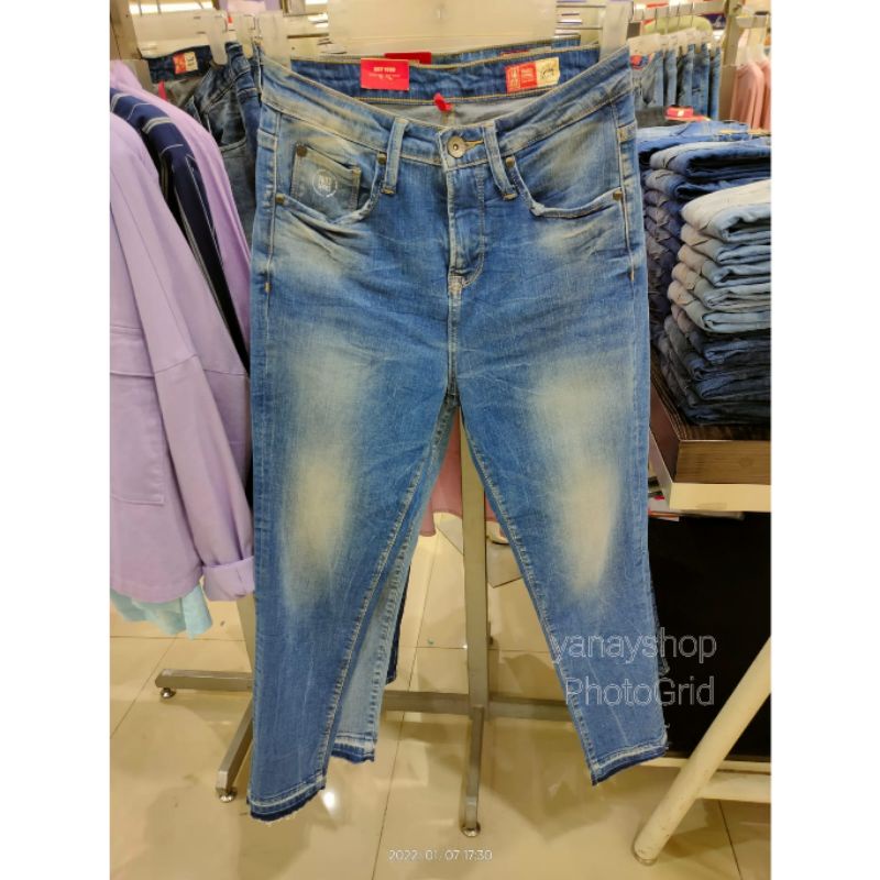 celana jeans wanita logo jeans original