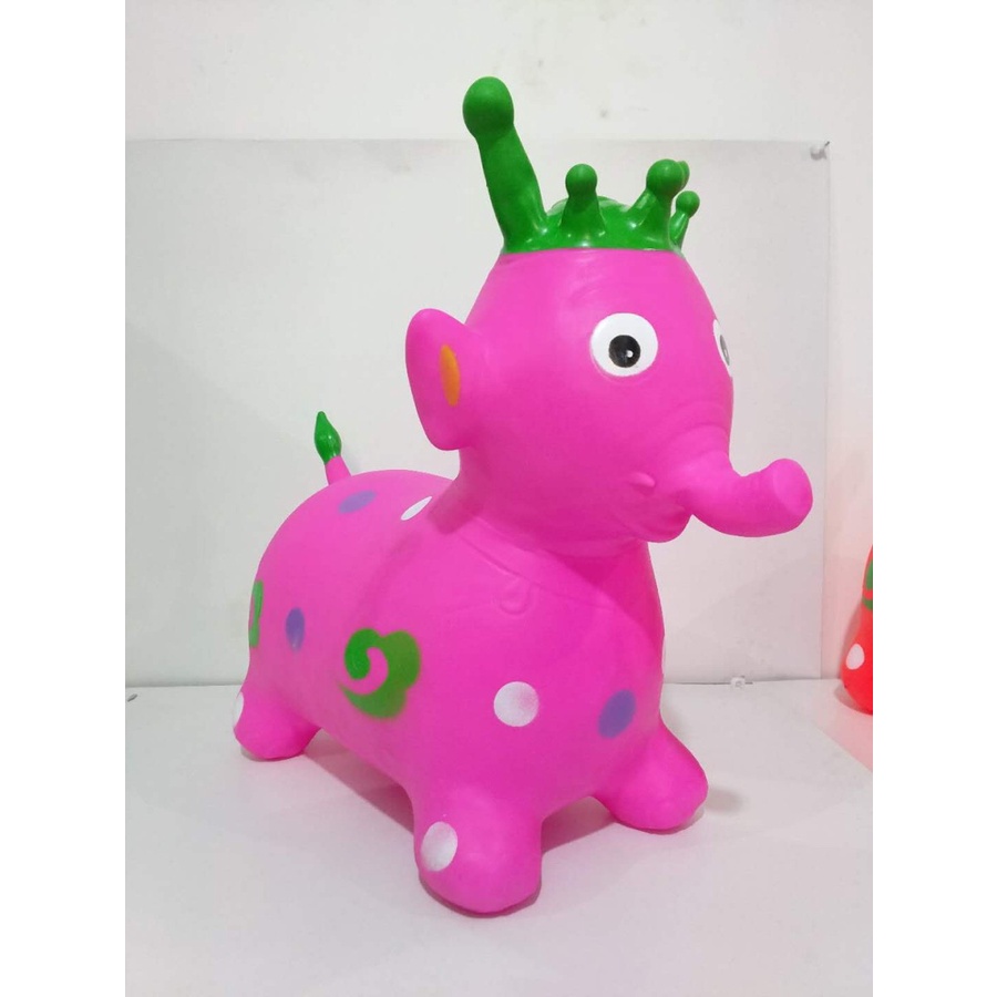 Hewan Musik / Jumping Animal / GAJAH Karet ( ada suara dan lampu )