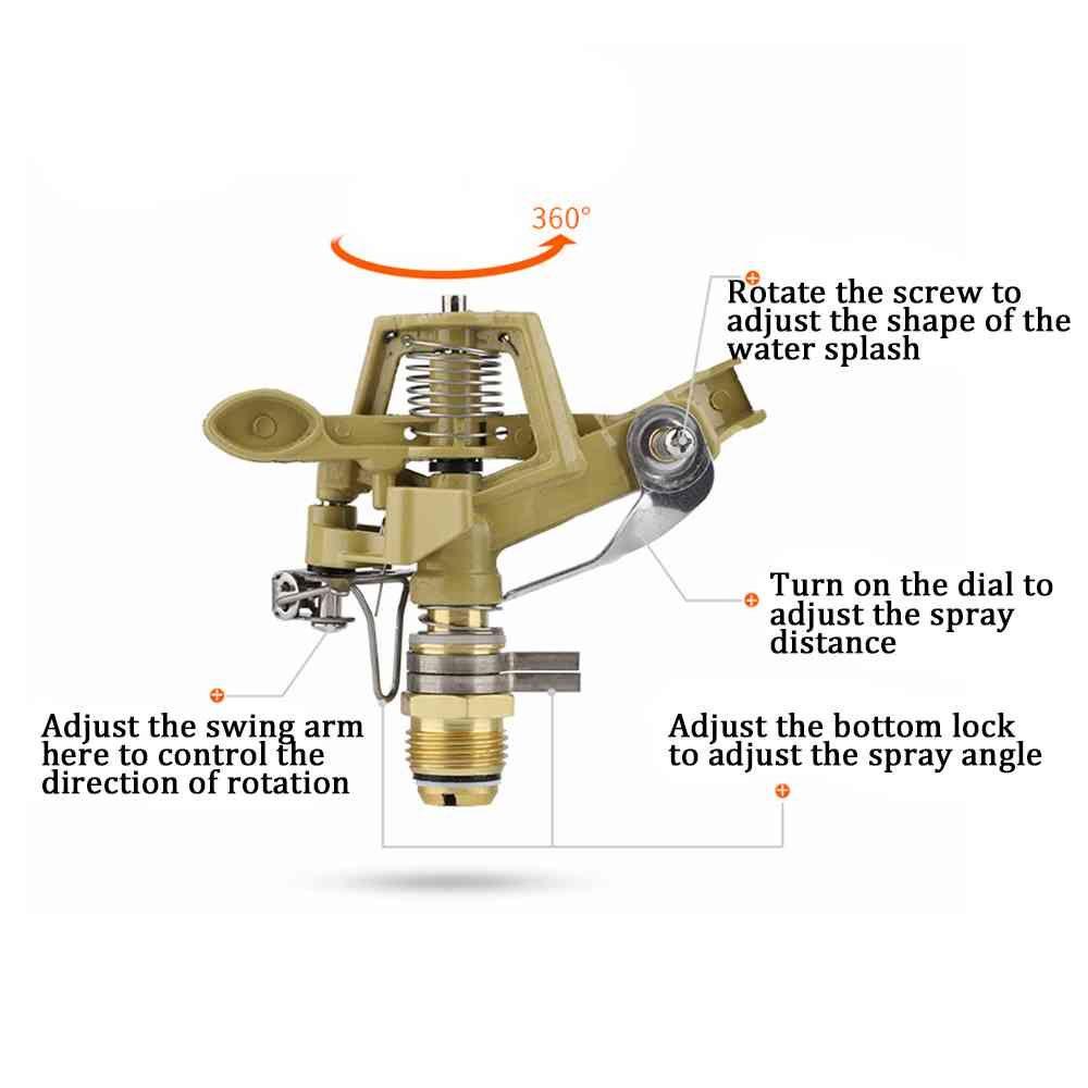 Solighter Garden Sprinkler Taman Rumah 360putar Selang Penyiraman Otomatis Rumput
