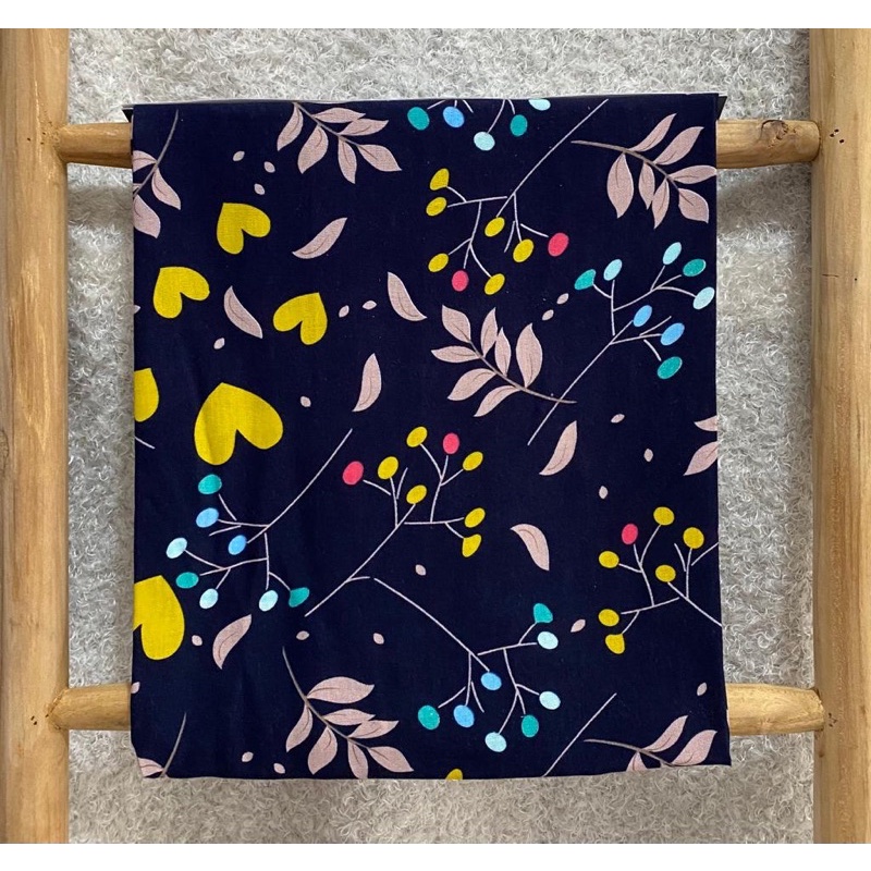 kain rayon viscose premium motif bunga kembang