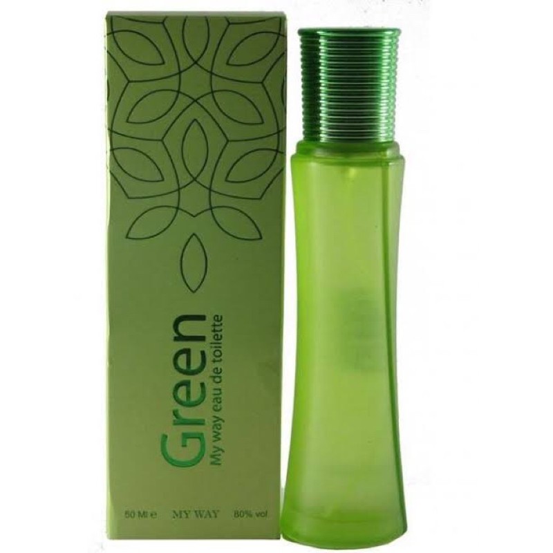 Parfum My Way Green Parfum segar wangi jeruk melati violet