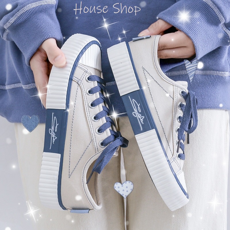 HS-0250[ Bisa COD ] Sepatu Sneakers Canvas Wanita Original Import sytel Korea-Sepatu Kanvas Wanita Import sytel Korea High Quality