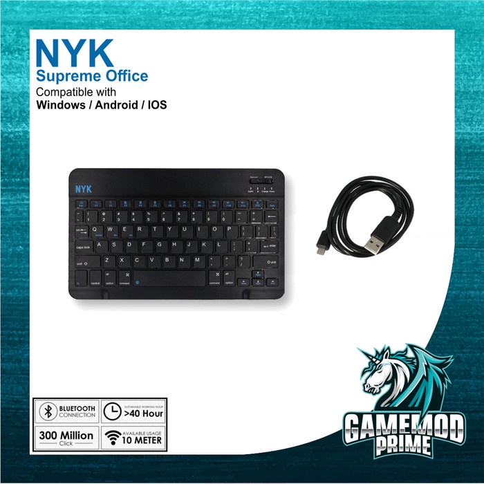 KEYBOARD WIRELESS BLUETOOTH MINI NYK BT-90 BT90 BT 90