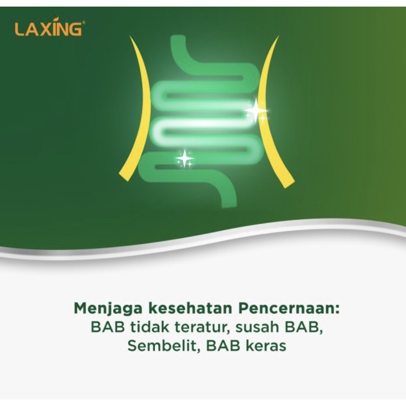 Laxing (pelancar buang air besar) kemasan strip isi 10 kapsul