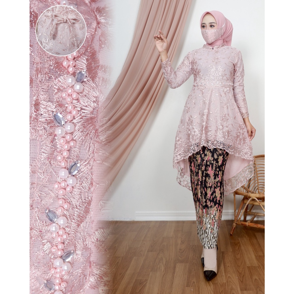 Kadai.baju / Kebaya tunik aurora zahra mutiara payet / Kebaya wisuda / Kebaya modern