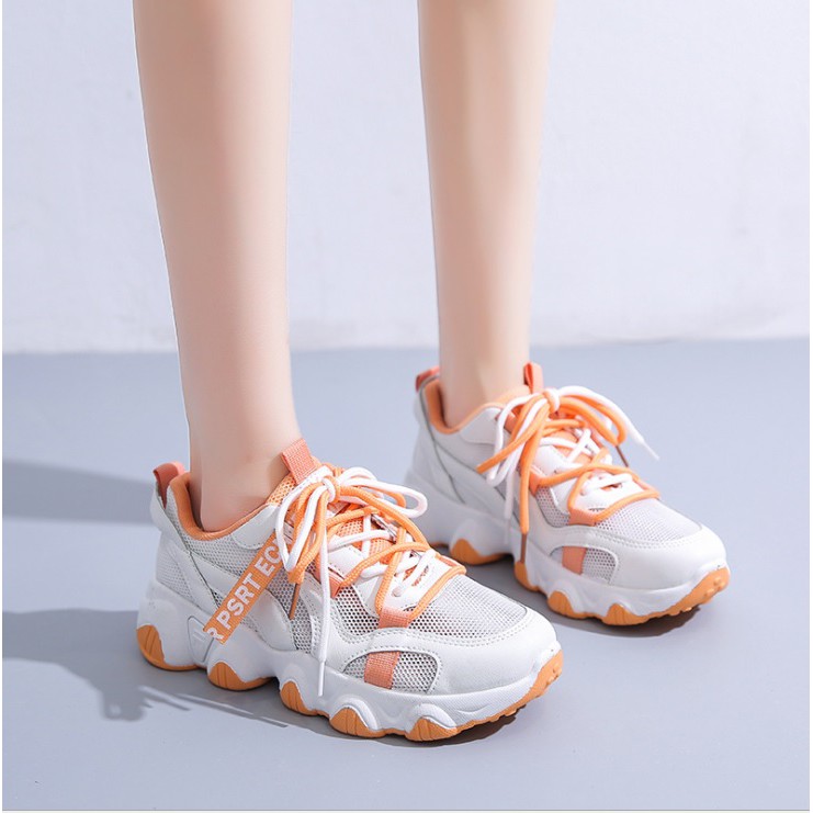 TBIG [COD] Sneakers Import Ulzzang IC SPORT Sepatu Fashion Gaya Korea Style Sepatu Wanita