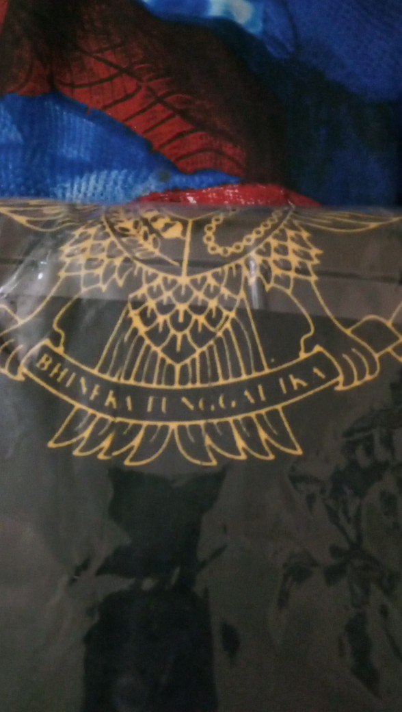 Batik Garuda Pancasila Kuning Full Furing Katun Halus Sragenan Size M-xxl Asli Solo