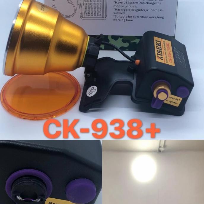 Senter Kepala Cas KISEKI CK-938 SUPER TERANG 100 W