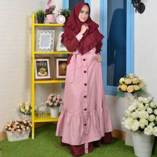  Baju  Muslim Abaya Bordir Gamis  Maxi Dress Arab  Saudi  