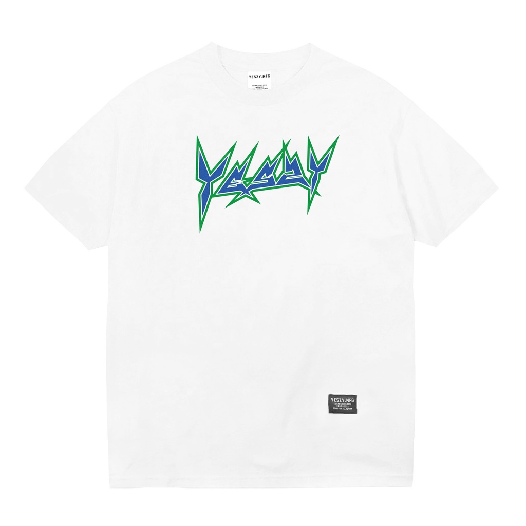 YESZY.MFG Tshirt White Remix F. Blue