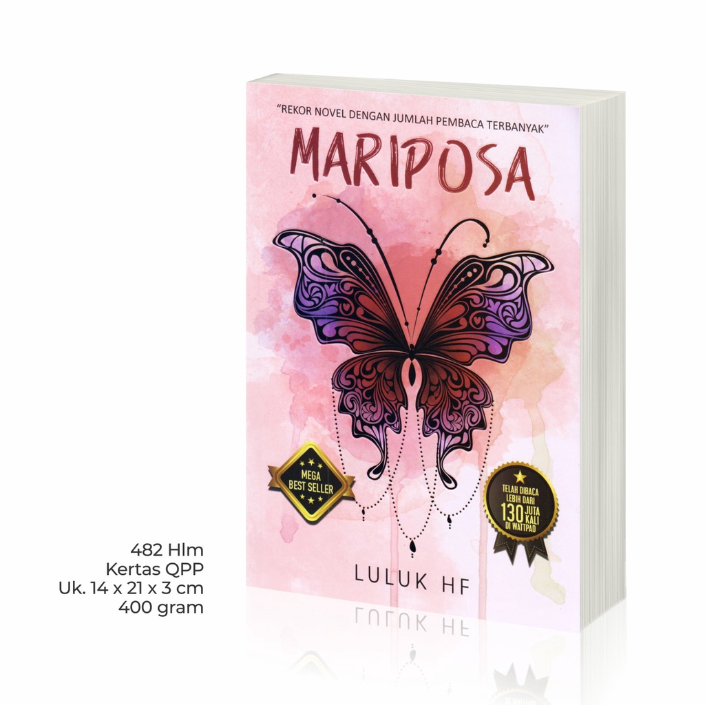 Buku Novel Wattpad Septihan Mariposa Galaksi / Antariksa / Alvaska / Septihan / Mariposa Original Best Seller-5