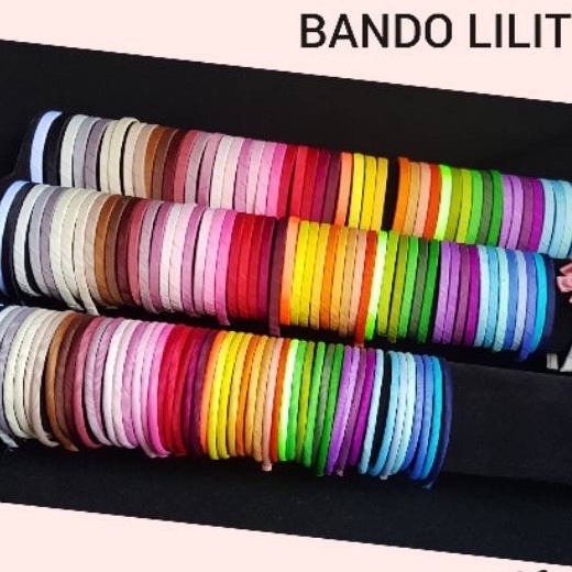 1 BUAH BANDO LILIT POLOS WARNA | LILIT PITA GROSGRAIN | LILIT PITA DOUBLE SATIN