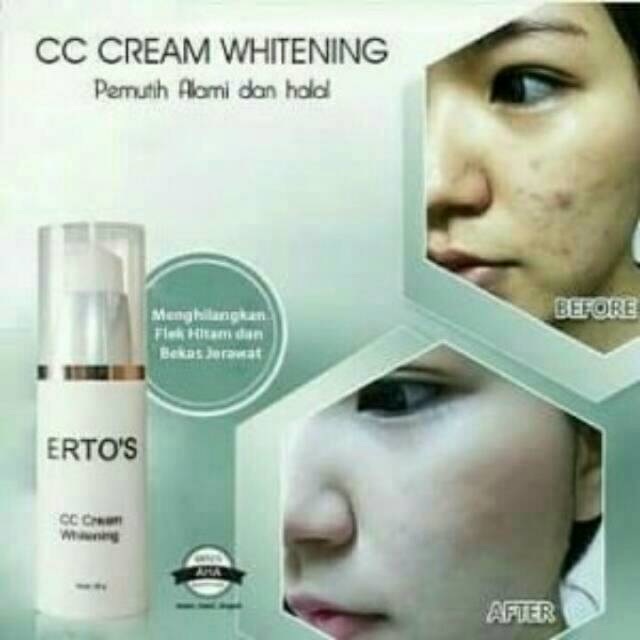 ERTOS CC CREAM WHITENING ORIGINAL PEMUTIH WAJAH