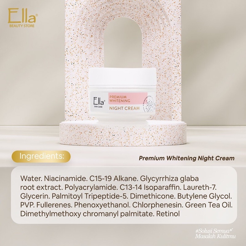 glow white night cream malam ella skincare