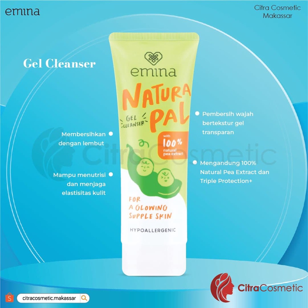 Emina Natural Pal Series Splash Serum | Toner Essence | Gel Cleanser | Gel Moisturizer