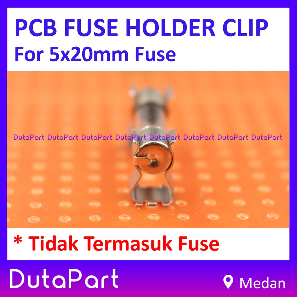 PCB Mounting Fuse Holder Clip Rumah Sekring Sekering 5x20mm Harga 1 Pc