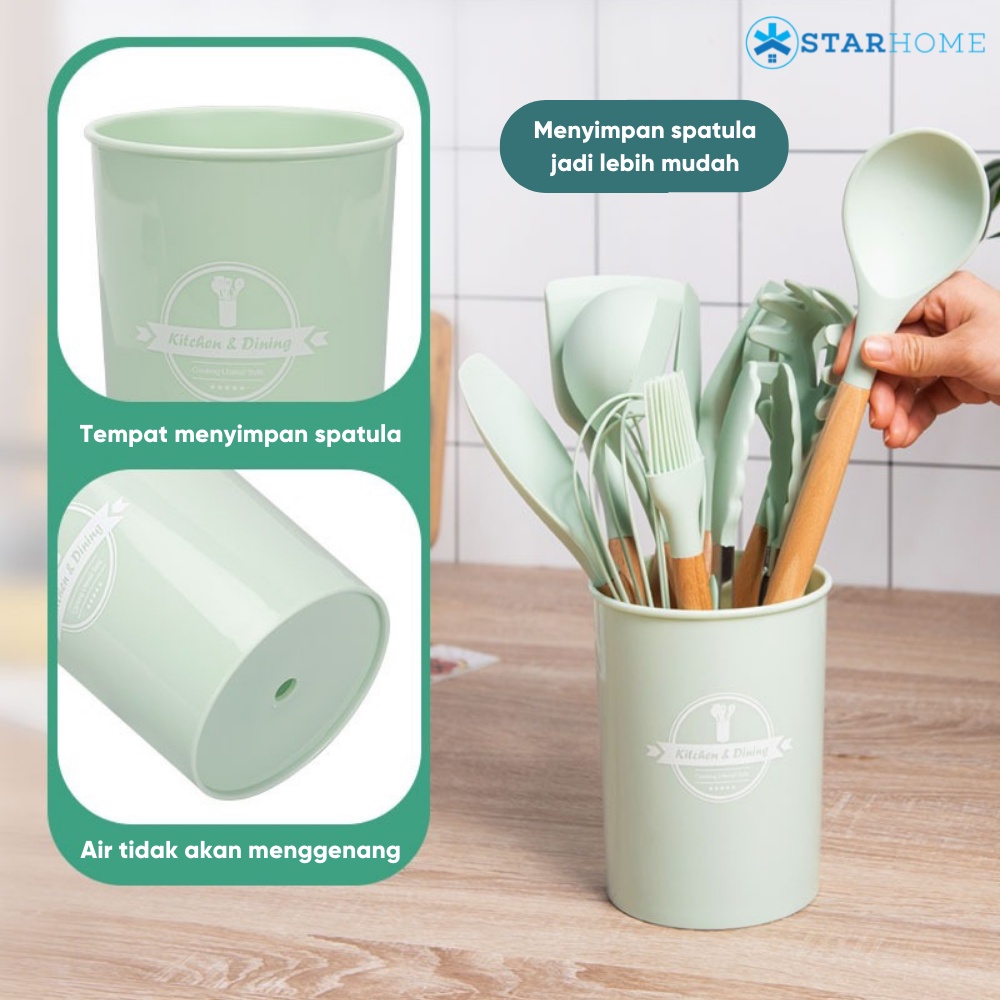 Spatula Set Alat Masak Silikon Set Alat Dapur Set Kitchen Silicon Utensil Set Sodet Sendok Sup Kuas Silikon Alat Masak Set Silikon