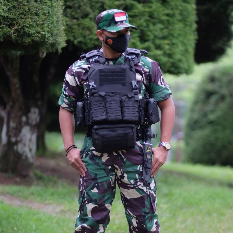 Rompi Body Vest Tactical Body Vest Tactical Rompi Body Vest Militer Rompi Pelindung Dada motif terbaru Laser cuting