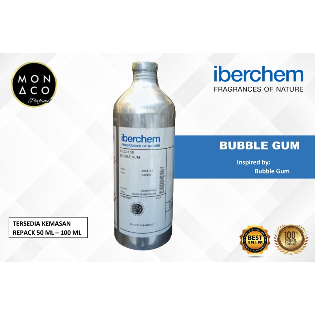 BIBIT PARFUM BUBBLE GUM BY IBERCHEM - ASLI 100%