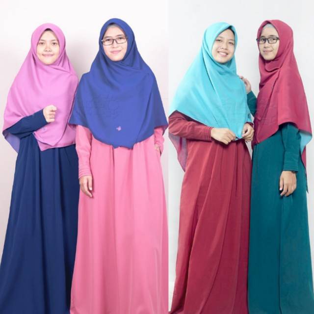  GAMIS  HARI Dongker Blush Marun Tosca Gelap Hijab  