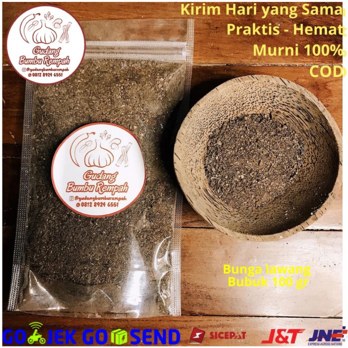 

!MRµ Bunga Lawang Bubuk 100 gr Rempah Bumbu Dapur Super aneka bumbu teh