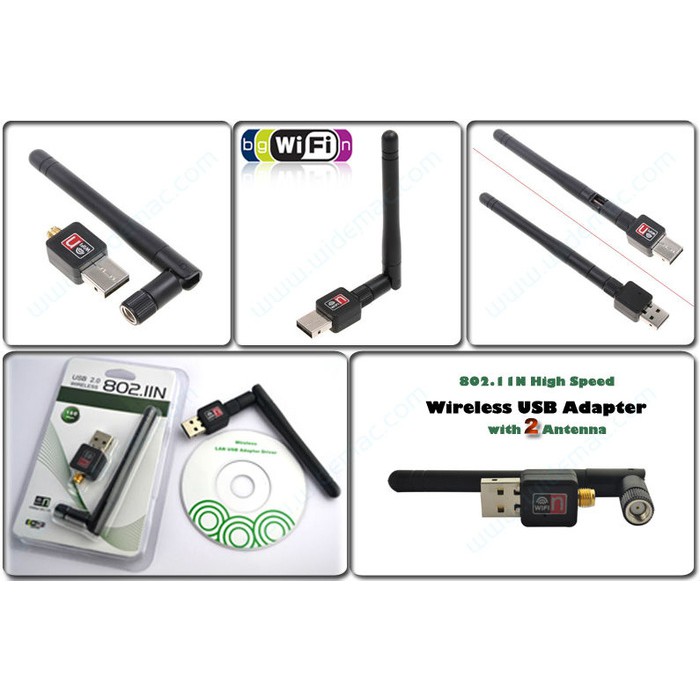 Dongle Adaptor WiFi Wireless USB Adapter 802.11N  RTL8188 Chipset