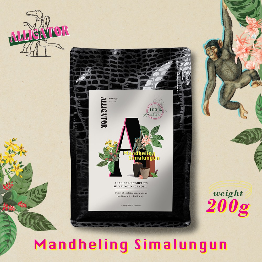 

Kopi Arabika Mandheling 200g | Alligator Specialty Grade