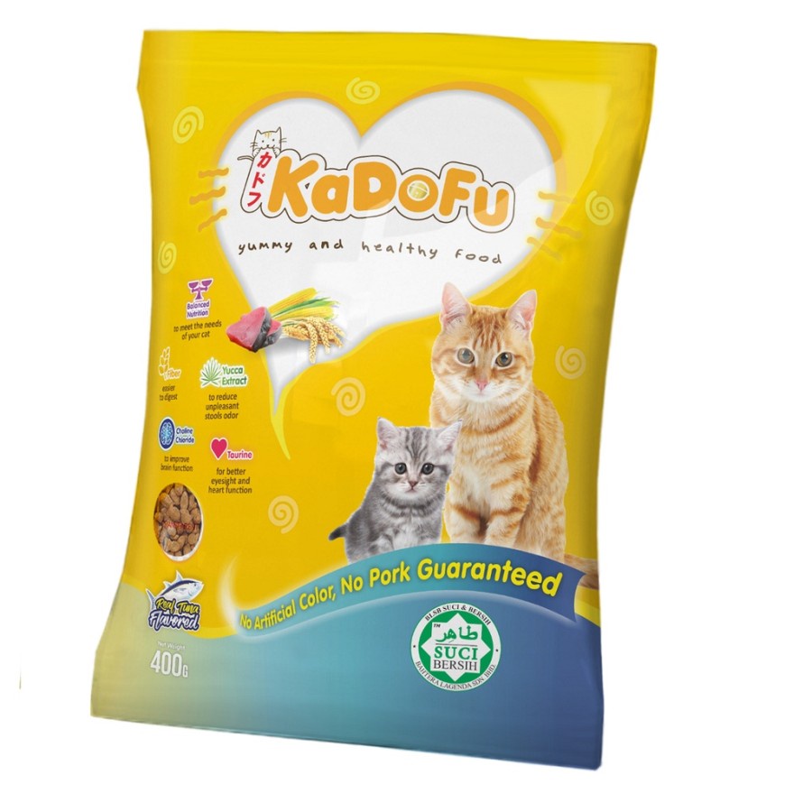 Kadofu 400 gram Makanan Kucing Dewasa Adult Anak Kitten Cat Dry Food