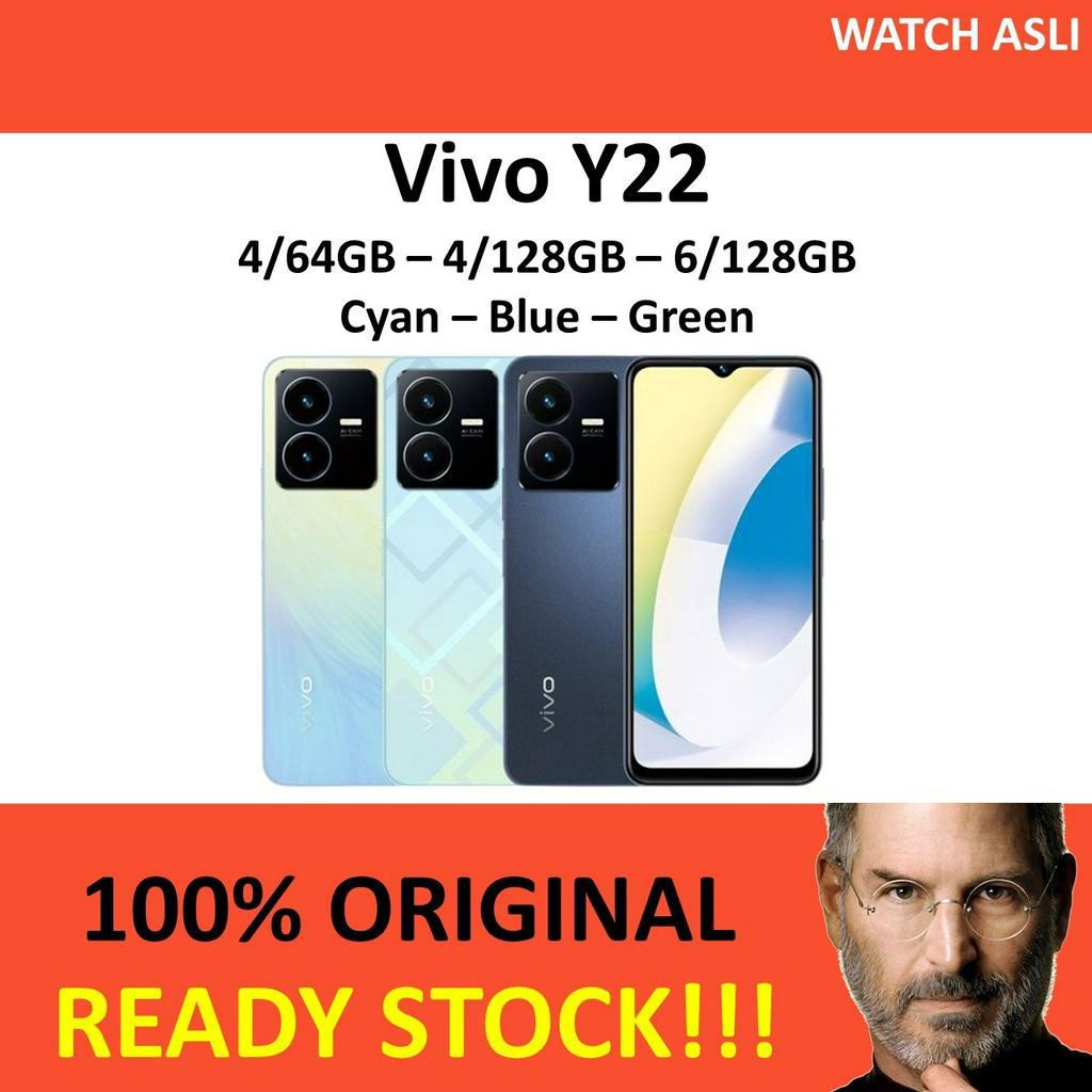 Vivo Y22 4/64 6/128 GB RAM 4GB 64GB 6GB 128GB Garansi Resmi Indonesia