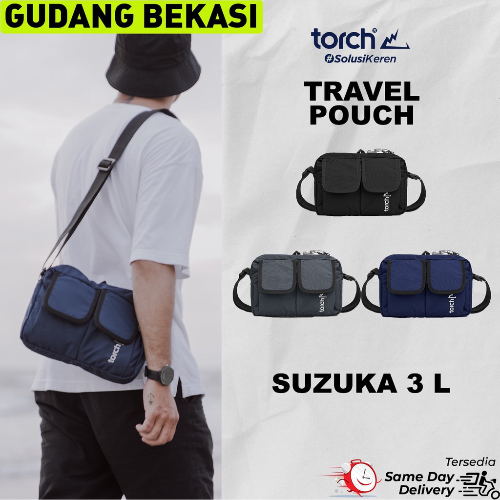 Torch Bekasi Tas Selempang Suzuka 3 Liter - Grey