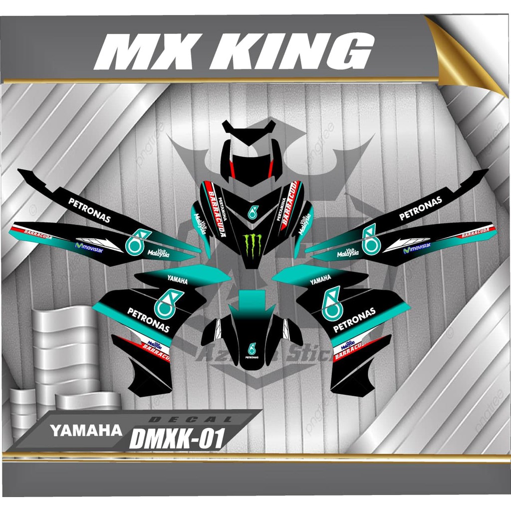 stiker motor mx king decal mx king decal motor mx king stiker mx king petronas DESAIN 01