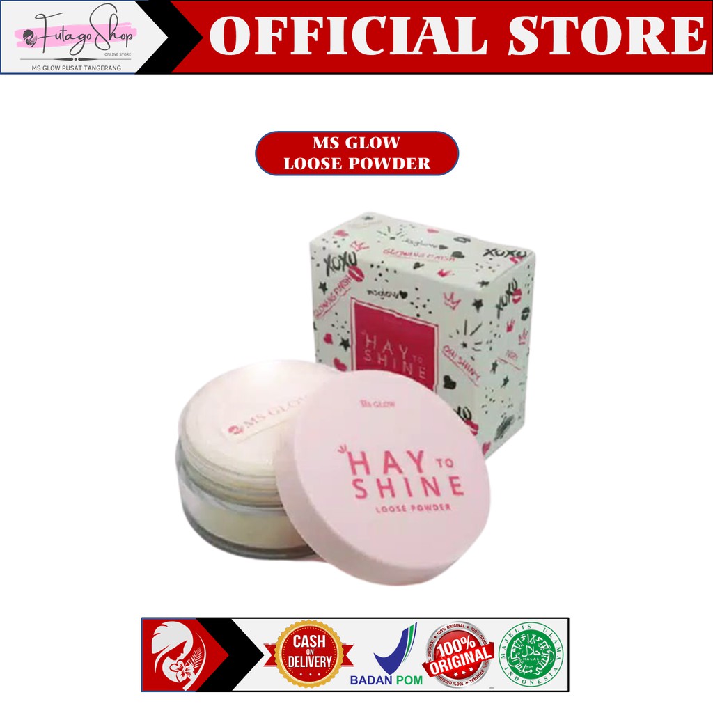 MS GLOW LOOSE POWDER BEDAK TABUR ORIGINAL MS GLOW