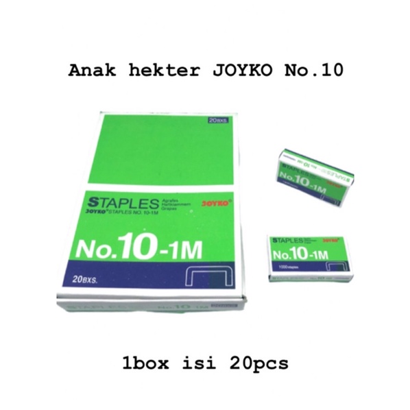 

Anak hekter JOYKO No.10 harga per box isi 20pcs ⬇️