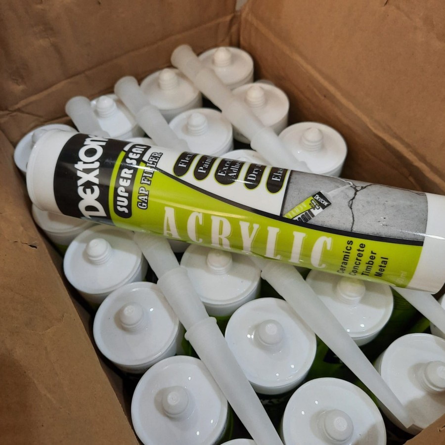 Dextone Sealant Acrylic Lem Silicone Akrilik Tambal Celah Retakan Dinding Kusen Beton Nat Keramik-4
