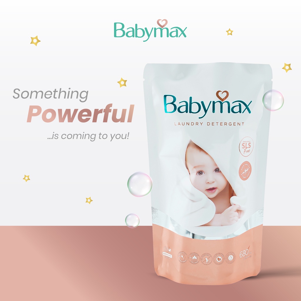 Babymax Premium Detergent Laundry Refill 680ml - Sabun Cuci Pakaian Baju Celana Bayi &amp; Anak