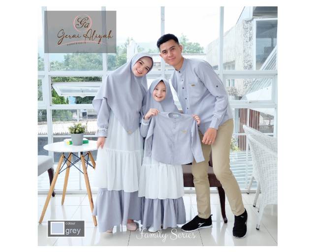 READY Dress ibu set khimar by @gerai.aliyah - Gamis set hijab denaf.outfit