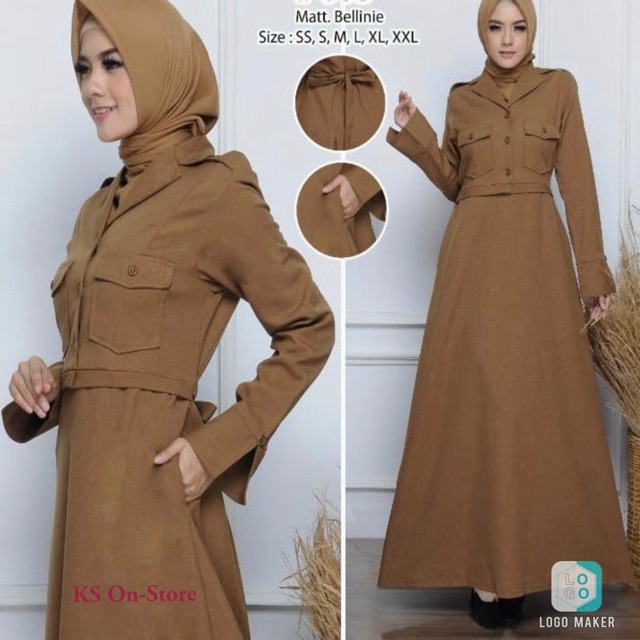 Seragam Blazer PNS PDH Gamis Muslim