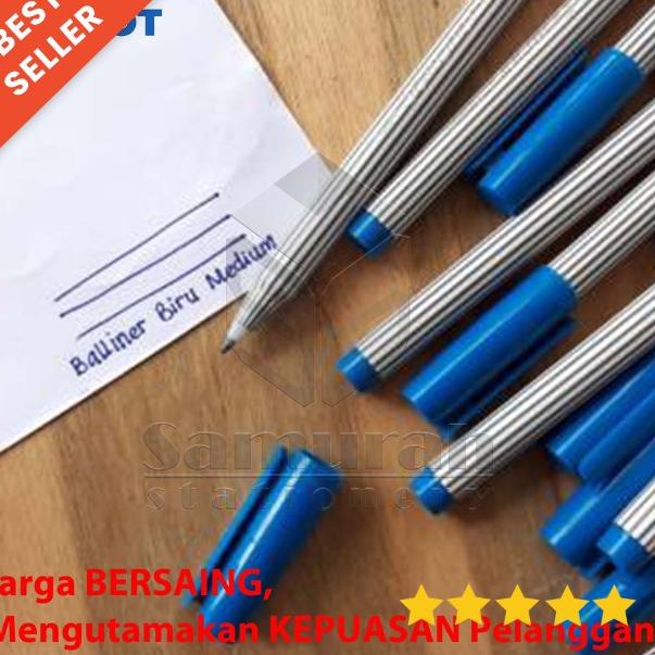 

[KODE BARANG K223] Ballpoint Pilot Balliner 0.8 mm ECER / Pen Cabut Tebal Tanda Tangan Hitam - Biru