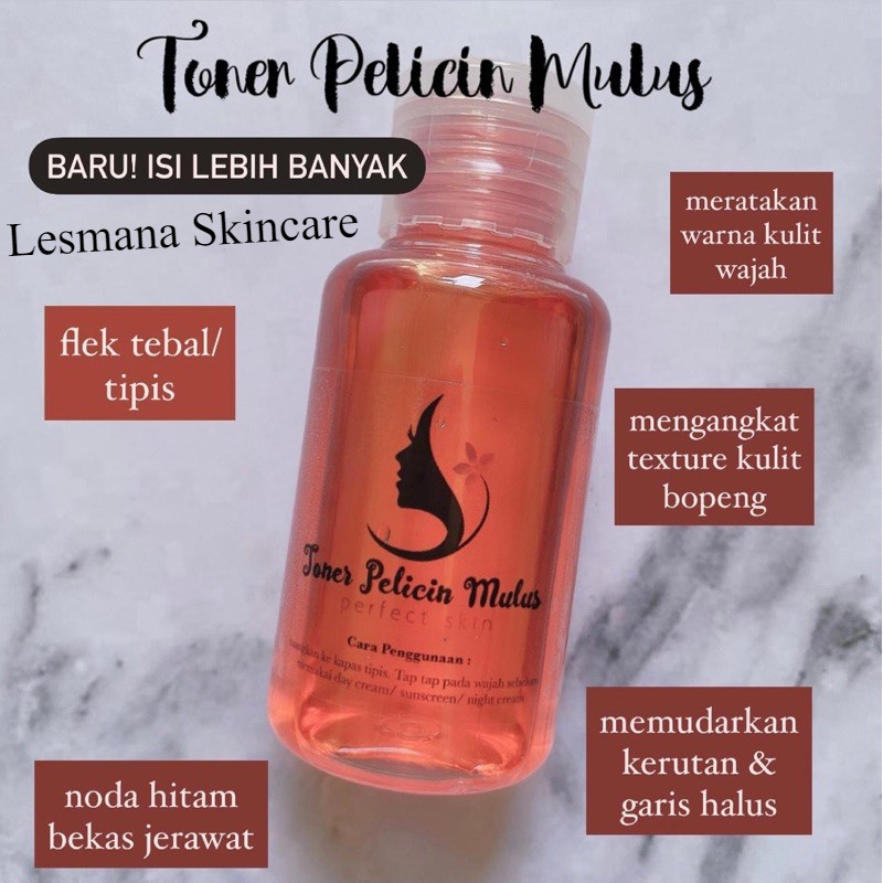TONER WAJAH GLOWING MULUS 70ML / TONER PELICIN MULUS [ TONER WAJAH ]