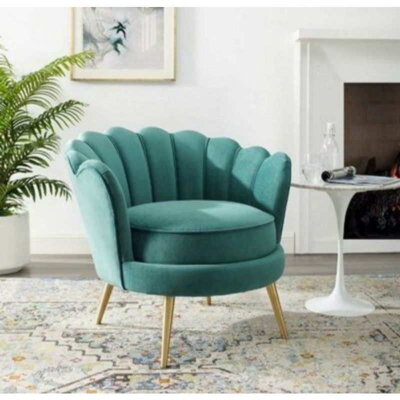 Kursi Sofa Kerang Single  - Kursi Sofa Crown Single