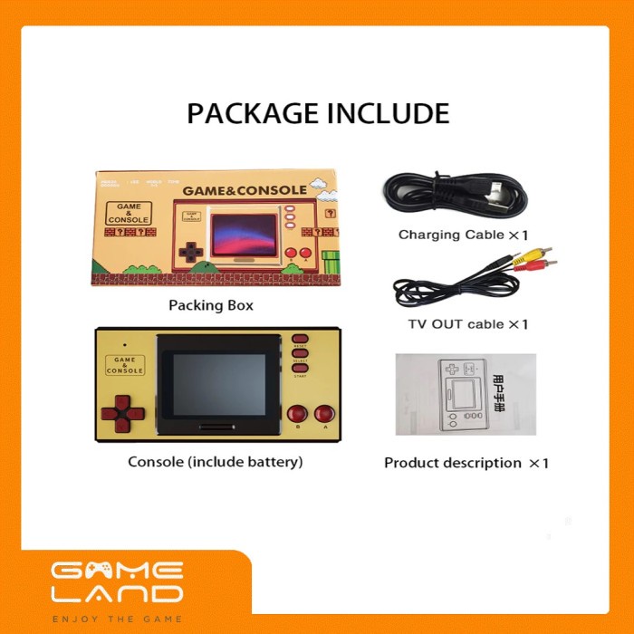 PROMO GAME & WATCH CONSOLE RETRO 1000 IN 1 T415T