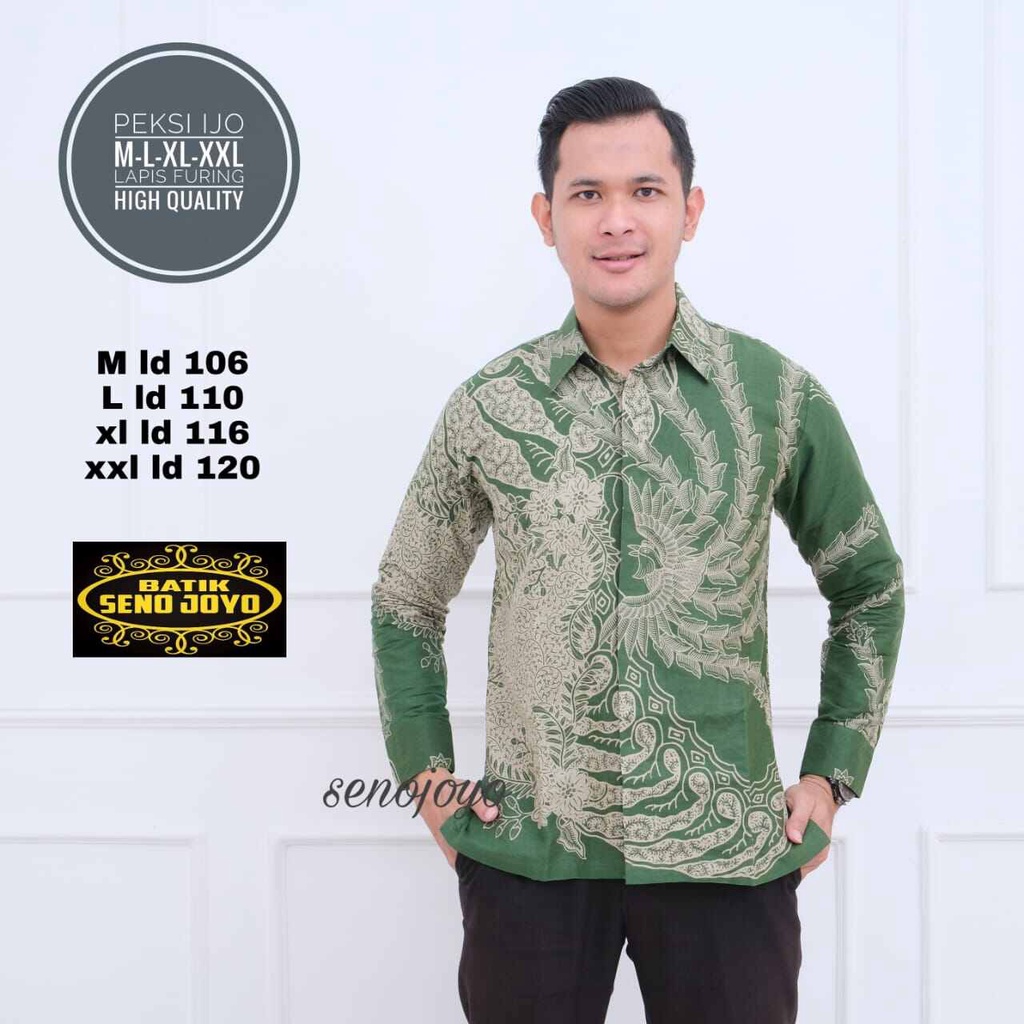 Kemeja batik lengan panjang warna hijau muda / batik pria terbaru 2022 warna hijau daun / batik panjang hijau terbaru / kemeja batik hijau moderen / kemeja batik kerja warna hijau PEKSI IJO / kemeja batik pria warna hijau zaitun / batik warna hijau Zamrud