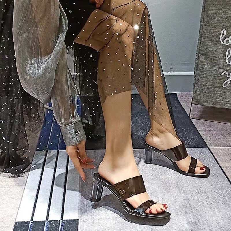 Sepatu Zara Wanita ZR-812 Vinyl Heels 6,5Cm / Heels Zara Wanita Shoes import Heels Wanita