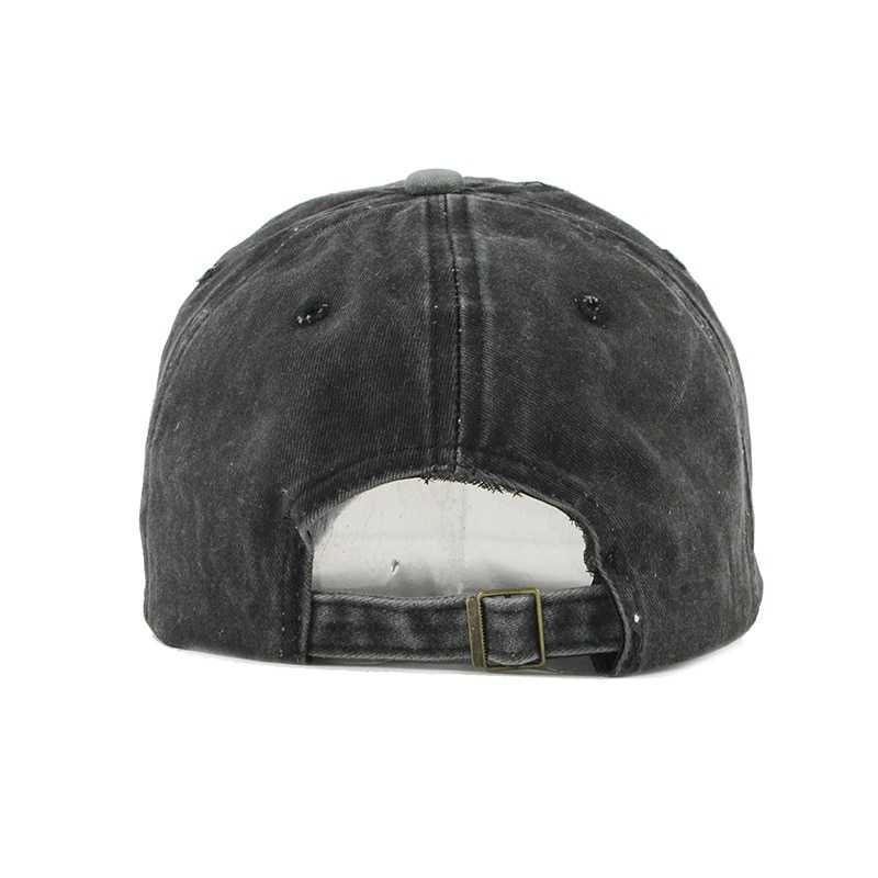 FLB Topi Baseball Snapback Original The Black Retro Washed - F122