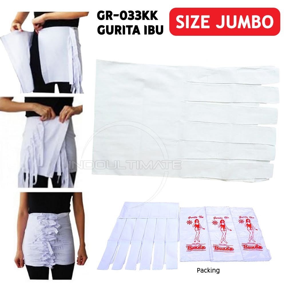 1 PCS Gurita Ikat Ibu Melahirkan (JUMBO) GR-033KK Grito Ibu BUNDA 100% COTTON Korset Manual