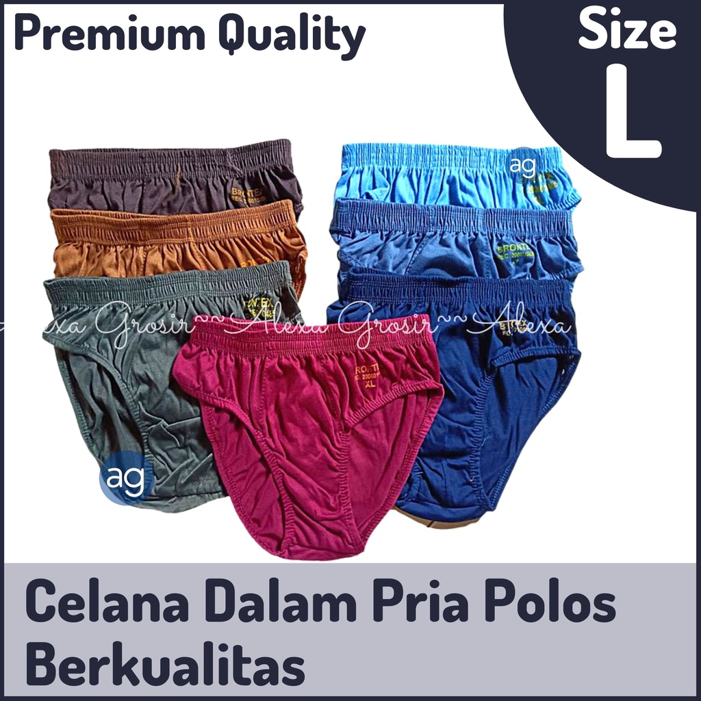 Celana Dalam Pria POLOS murah / CD Pria Murah M L XL 3L 4L 5L